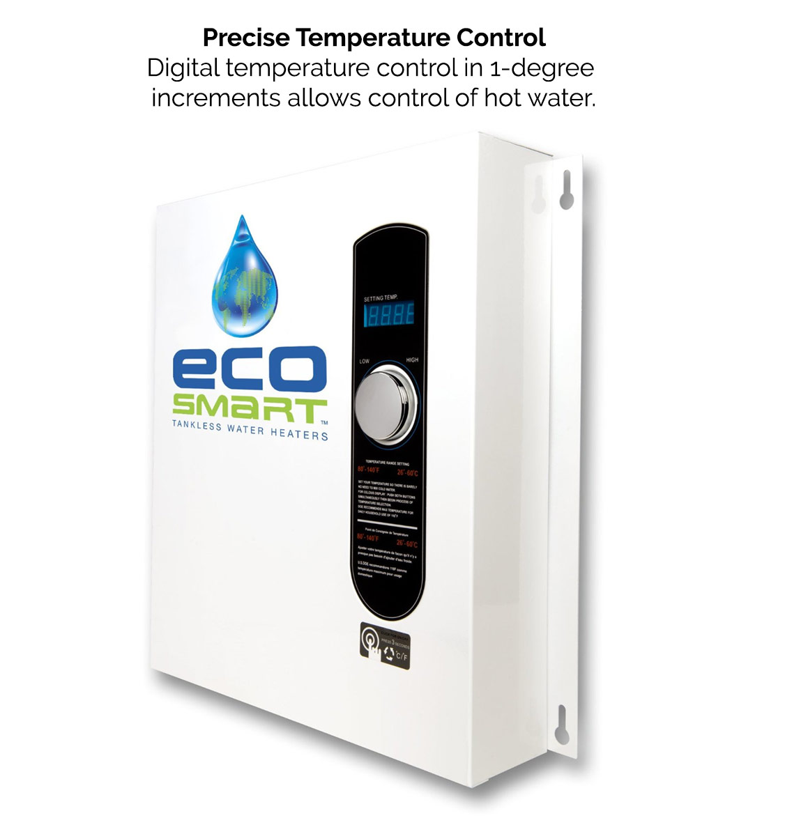 Ecosmart Tankless Water Heater Precise Temperature Control